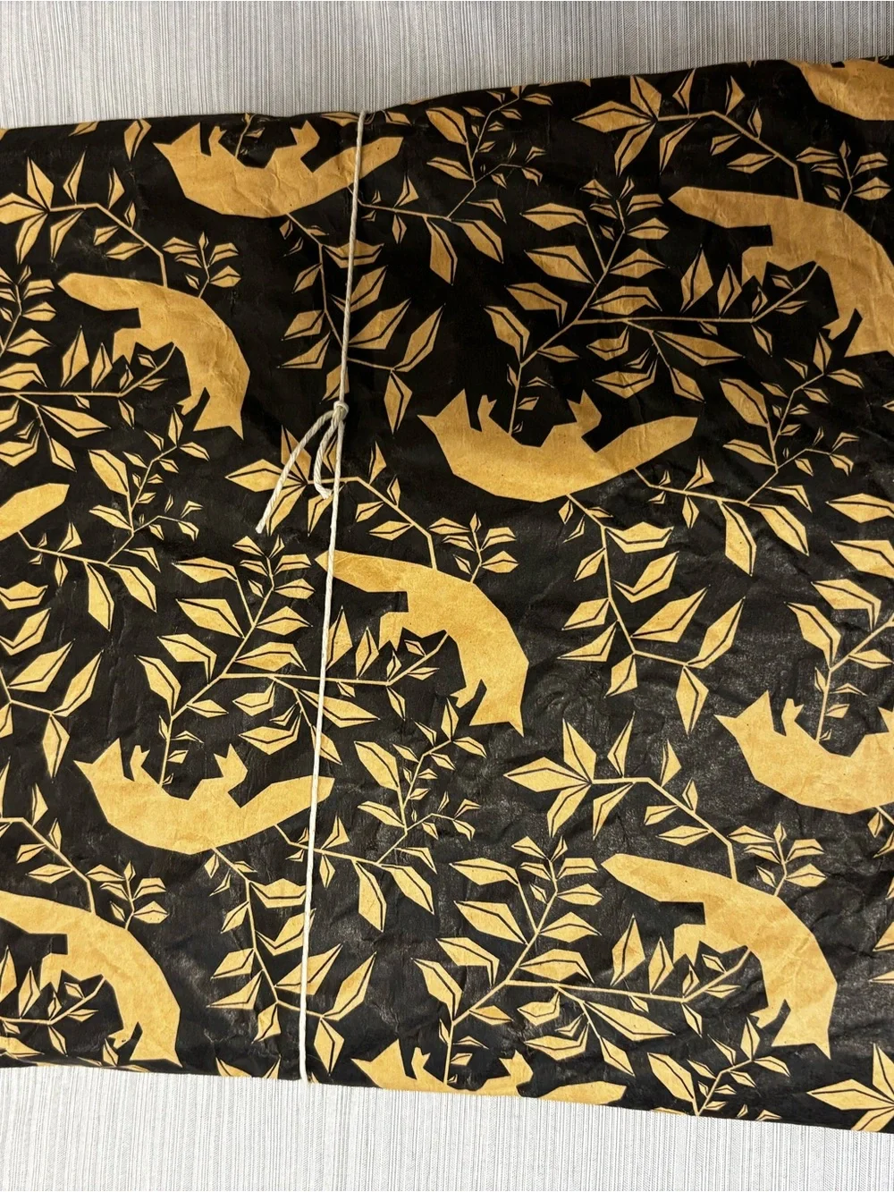 WREN Flying Fox Lauren Fowler iPad Sleeve Brown Black Fox Botanical Vintage NWT